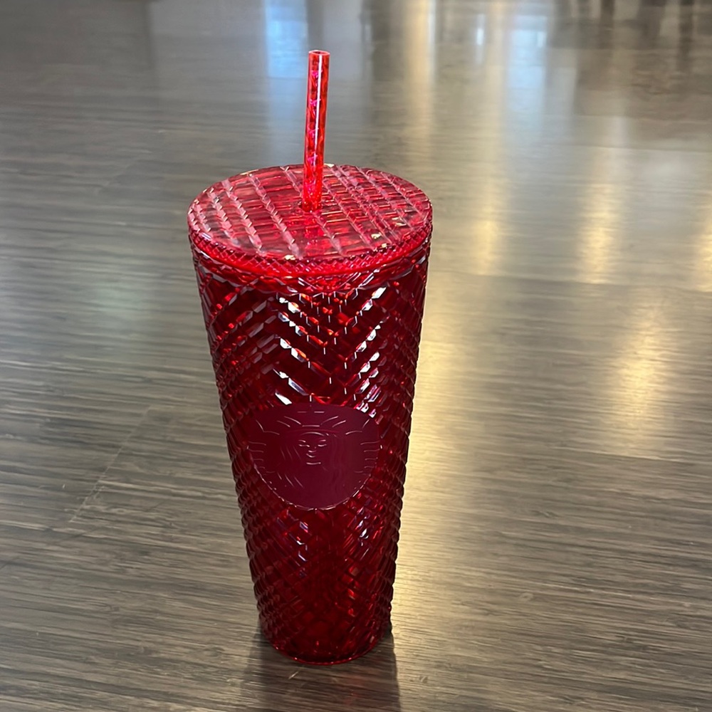 Starbucks Red Grid Cold Cup, Venti
